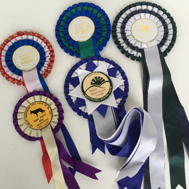 AWARD RIBBON, Rosette Dog Show